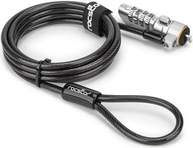 Alt view image 9 of 16 - Rocstor Rocbolt N19 Security Cable 4-digit Combination Lock For Nano-Shaped Slot