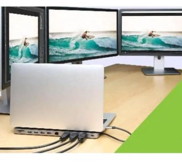 Alt view image 7 of 9 - IOGEAR Dock Pro USB-C Triple HD Dock w/ PD 3.0 GUD3C4K3