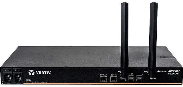 Alt view image 4 of 6 - Vertiv Avocent ACS8000 Serial Console 32 port Dual AC Power AT&T+Verizon ACS8032NADAC400