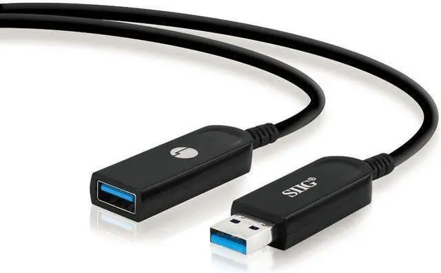 Alt view image 15 of 20 - SIIG USB 3.0 AOC Male to Female Active Cable 50M CBUS0V11S1