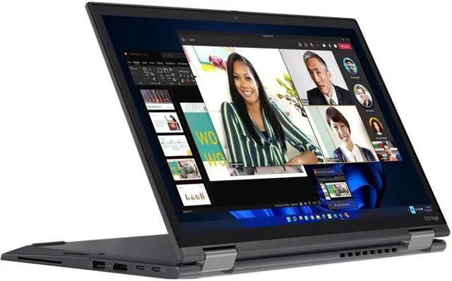 Alt view image 3 of 15 - Lenovo ThinkPad X13 Yoga Gen 3 21AW002QUS 13.3" Touchscreen Convertible 2 in 1 Notebook - WUXGA - 1920 x 1200 - Intel Core i7 12th Gen i7-1265U Deca-core (10 Core) - 16 GB Total RAM - 16 GB On-bo
