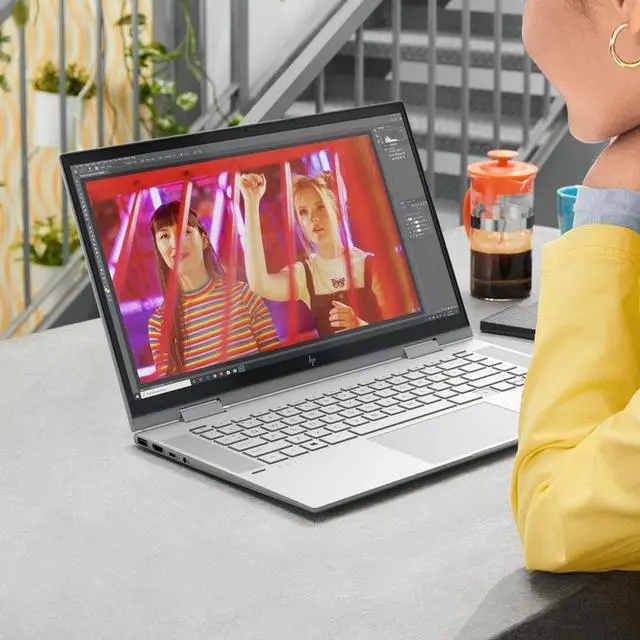 Alt view image 6 of 11 - HP ENVY x360 15.6" Touchscreen Convertible 2-in-1 Notebook Intel Core i5-1240P 8GB RAM 512GB SSD Natural Silver Aluminum