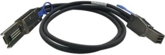 Alt view image 10 of 13 - QNAP 3.28 ft Connector on Mini-SAS First End: 1 x SFF-8644 Mini-SAS Second End: 1 x SFF-8088 Mini-SAS - Black