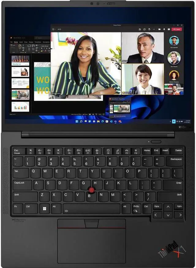 Alt view image 4 of 19 - Lenovo ThinkPad X1 Carbon Gen 10 21CB000CUS 14" Touchscreen Notebook - WUXGA - 1920 x 1200 - Intel Core i7 i7-1260P Dodeca-core (12 Core) - 16 GB Total RAM - 512 GB SSD - Black Paint - Intel Chip