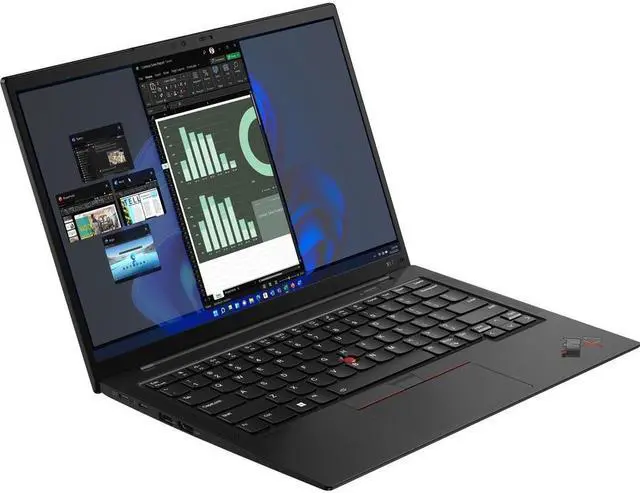 Alt view image 5 of 19 - Lenovo ThinkPad X1 Carbon Gen 10 21CB000CUS 14" Touchscreen Notebook - WUXGA - 1920 x 1200 - Intel Core i7 i7-1260P Dodeca-core (12 Core) - 16 GB Total RAM - 512 GB SSD - Black Paint - Intel Chip