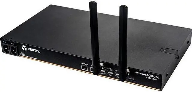 Alt view image 3 of 14 - Vertiv Avocent ACS8000 Serial Console 16 port Dual AC Power AT&T+Verizon ACS8016NADAC400