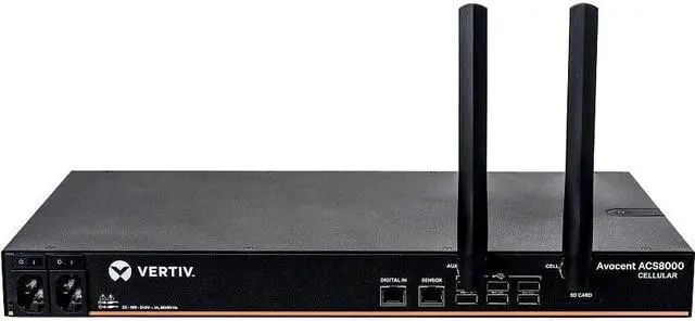 Alt view image 6 of 14 - Vertiv Avocent ACS8000 Serial Console 16 port Dual AC Power AT&T+Verizon ACS8016NADAC400
