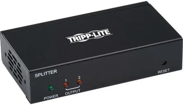 Main image of Tripp Lite B127-002-H 125 ft. HDMI Over Cat6 Splitterextender with PoC, 2 Ports 4K x 2K - 60Hz, 4-4-4, TAA, Black