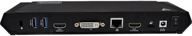 Alt view image 4 of 20 - V7 DOCKUSBC USB-C Triple DisplayLink Docking Station