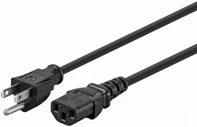 Alt view image 8 of 10 - Monoprice 10ft 18AWG Power Cord Cable w/ 3 Conductor PC Power Connector Socket, 10A (NEMA 5-15P to IEC-320-C13)