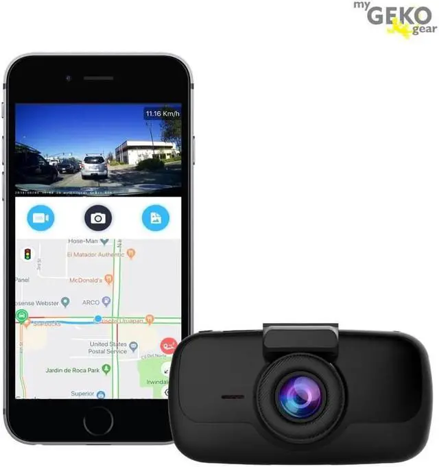 Alt view image 9 of 15 - myGEKOgear Orbit 960 4K Ultra HD Wi-Fi GPS Dashcam #GO96016G