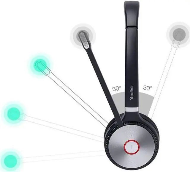 Alt view image 5 of 10 - Yealink WH66 Wireless Headset Bluetooth Headset with Microphone 1308007