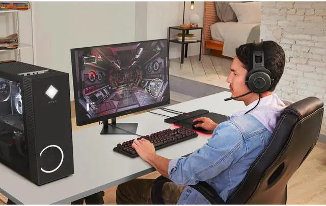 Alt view image 9 of 19 - HP OMEN - 30L Gaming Desktop - AMD Ryzen 7 - 16GB Memory - NVIDIA® GeForce RTX™ 3060 Ti - 1TB SSD - Shadow Black PC Computer GT13-1194