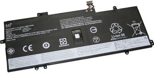 Alt view image 2 of 9 - Battery Technology Li-Ion Replacement Battery for Lenovo Laptops 3325mAh (L18M4P72-BTI)