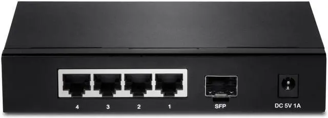 Alt view image 10 of 16 - TRENDNET INC TEG-S51SFP REAR PORT 4-PORT GIGABIT SWITCH WITH SFP SLOT (METAL),LIMITED LIFETIME WARRANTY