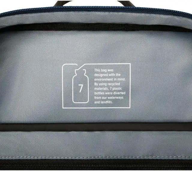 Alt view image 6 of 7 - Targus Sagano EcoSmart Carrying Case Backpack for 15.6" Laptop Blue TBB63602GL