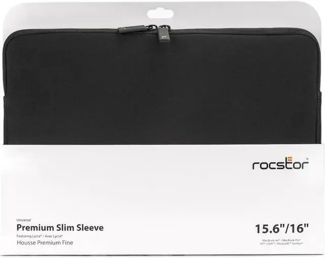 Alt view image 3 of 7 - Rocstor Premium 15.6" & 16" Universal Laptop Carrying Case Black