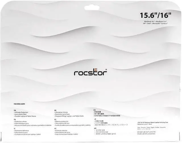 Alt view image 5 of 7 - Rocstor Premium 15.6" & 16" Universal Laptop Carrying Case Black