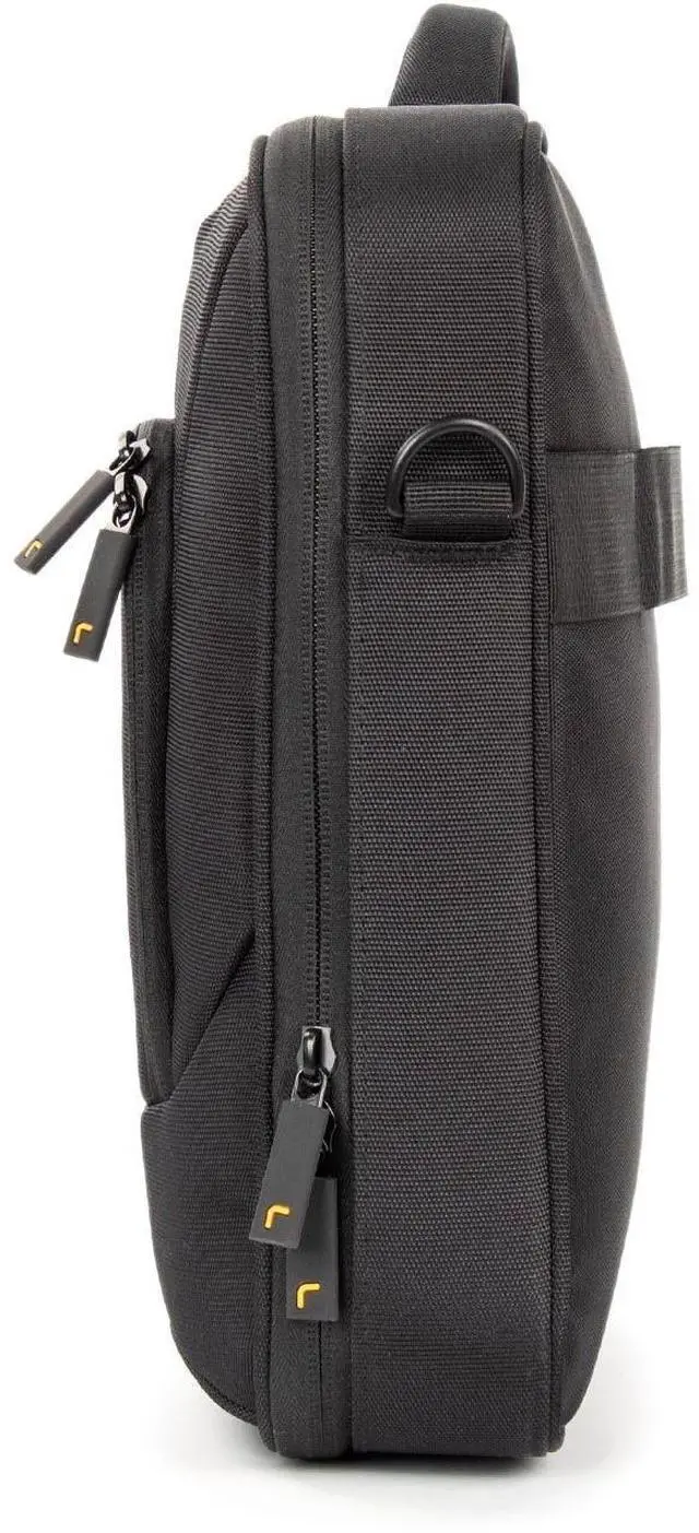 Alt view image 4 of 7 - Rocstor Premium 15.6" & 16" Professional Frontloading Universal Briefcase Laptop Case - Weather & Water Resistant - RFID Blocking Pocket - Lightweight - Exterior 1200D Polyester