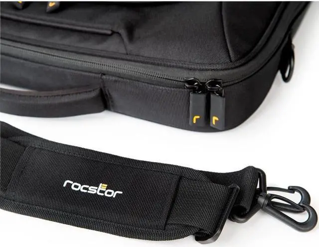 Alt view image 3 of 7 - Rocstor Premium Universal 13-14" Laptop Carrying Case Briefcase Black Y1CC003B1