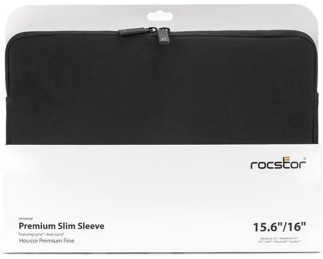 Alt view image 3 of 7 - Rocstor Premium 15.6" & 16" Professional Frontloading Universal Briefcase Laptop Case - Weather & Water Resistant - RFID Blocking Pocket - Lightweight - Exterior 1200D Polyester