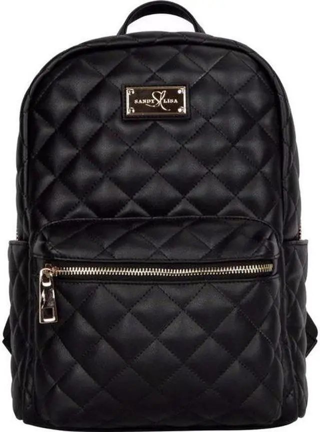 Alt view image 2 of 4 - Sandy Lisa St. Tropez 15.6" Laptop Backpack Black SLSTPBPBK15