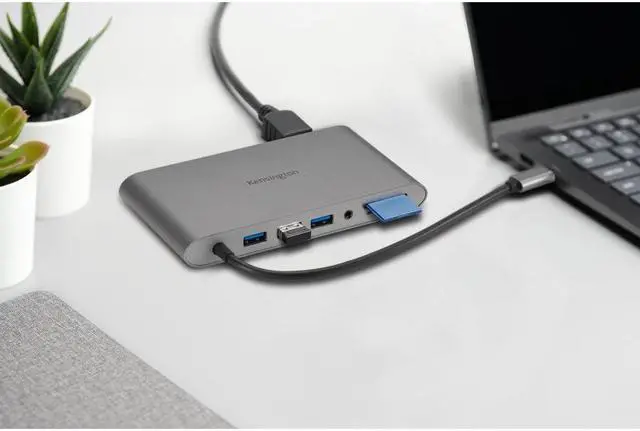 Alt view image 5 of 14 - Kensington Silver K33853WW USB-C 85W Power Delivery Mobile Hub