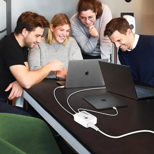 Alt view image 3 of 17 - SIIG 200W GaN PD Combo Charger 3C1A ACPW1V11S1