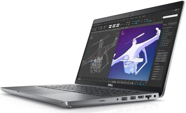 Alt view image 2 of 11 - Dell Precision 3000 3470 14" Mobile Workstation - Full HD - 1920 x 1080 - Intel Core i7 12th Gen i7-1270P Dodeca-core (12 Core) - 32 GB Total RAM - 512 GB SSD - Titan Gray - Intel Chip - Windows