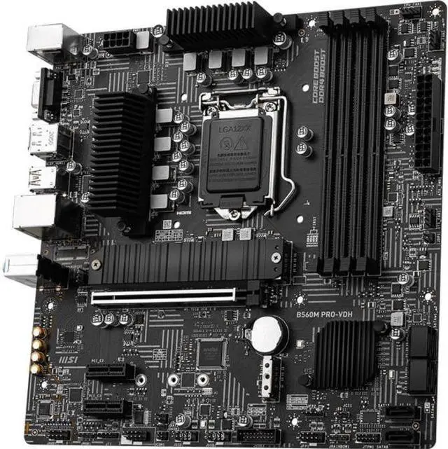 Alt view image 9 of 13 - MSI B560M PRO-VDH LGA 1200 Intel B560 Micro ATX Intel Motherboard