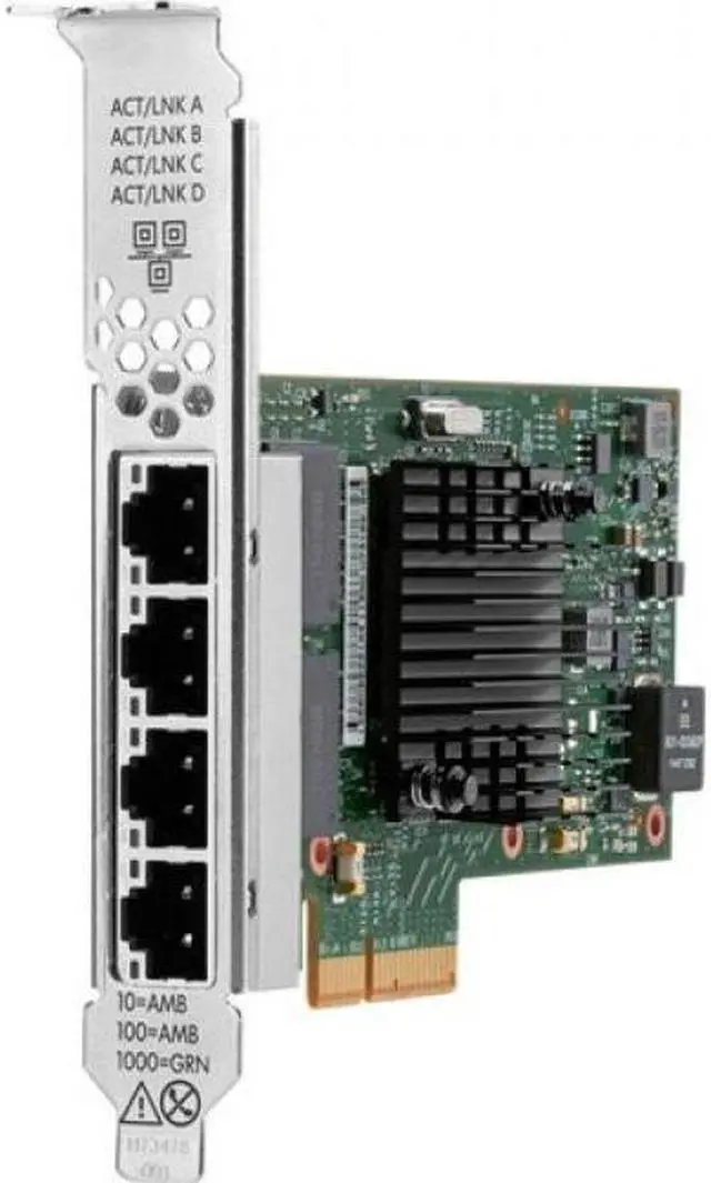 Main image of HPE Broadcom BCM5719 Ethernet 1Gb 4-port Base-T Adapter for HPE - PCI Express 2.0 - 128 MB/s Data Transfer Rate - 4 Port(s) - 4 - Twisted Pair - 1000Base-T - Plug-in Card