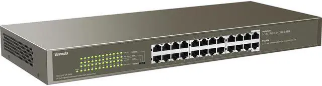 Alt view image 4 of 7 - Tenda TEG1124P-24-250W Switch