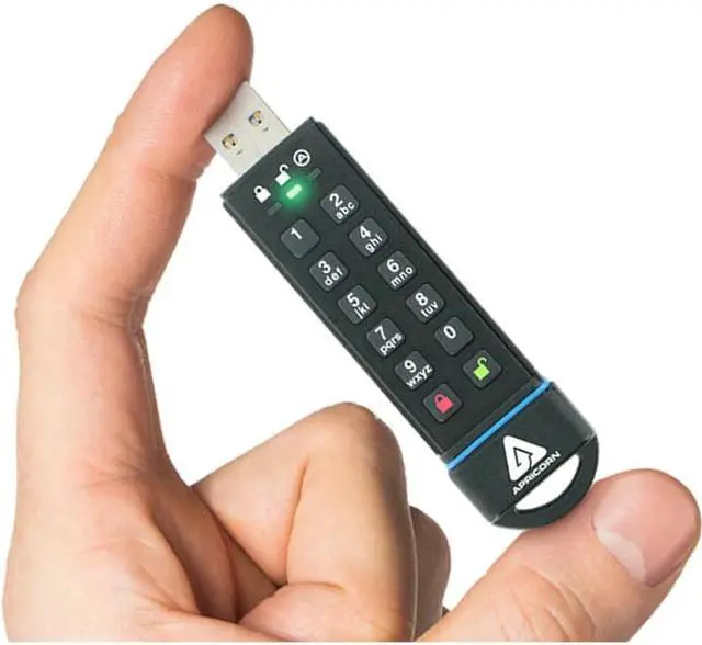 Alt view image 10 of 13 - Apricorn Aegis Secure Key USB 3.0 Flash Drive ASK31TB