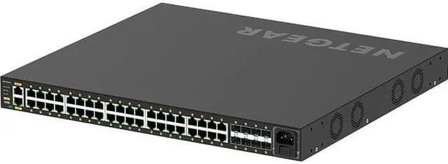 Alt view image 3 of 10 - NETGEAR 40x1G PoE+ 960W and 8xSFP+ Managed Switch | AV Line M4250-40G8XF-PoE+, GSM4248PX