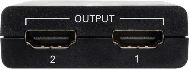 Alt view image 5 of 13 - Tripp Lite 2-Port HDMI Splitter - UHD 4K, International AC Adapter - 3840 ? 2160 - 2 x HDMI Out - Gold Plated