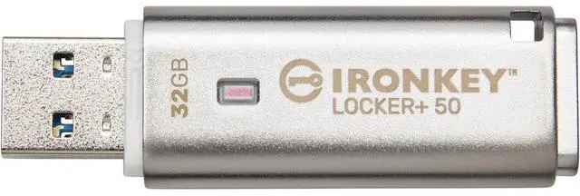 Alt view image 12 of 20 - IronKey Locker+ 50 32GB USB Flash Drive IKLP5032GB