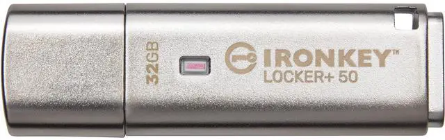 Alt view image 13 of 20 - IronKey Locker+ 50 32GB USB Flash Drive IKLP5032GB