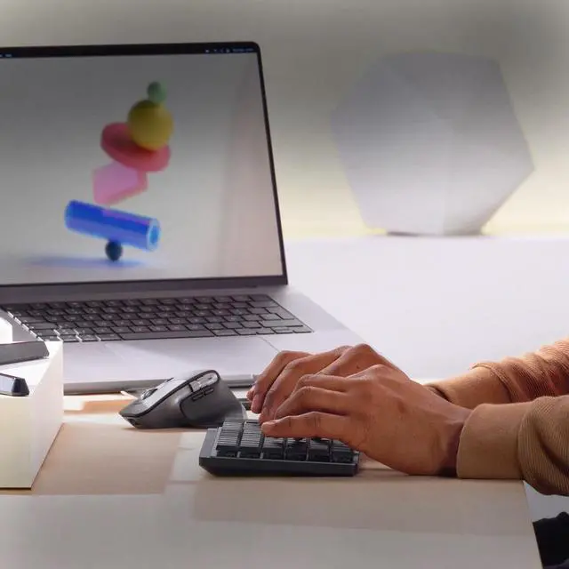 Alt view image 8 of 12 - Logitech MX Master 3S for Mac Wireless Bluetooth Mouse, Ultra-Fast Scrolling, Ergo, 8K DPI, Quiet Clicks, Track on Glass, USB-C, Apple, iPad - Space Grey - With Free Adobe Creative Cloud Subscription