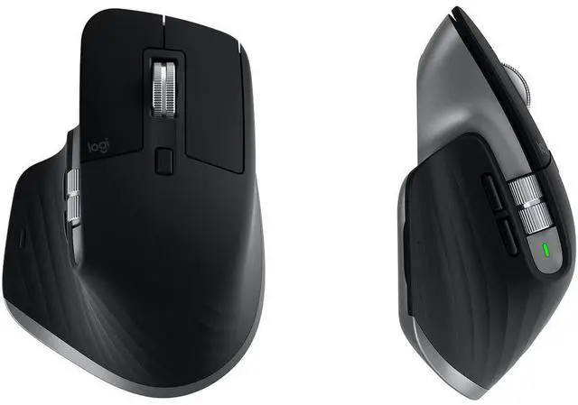 Alt view image 2 of 12 - Logitech MX Master 3S for Mac Wireless Bluetooth Mouse, Ultra-Fast Scrolling, Ergo, 8K DPI, Quiet Clicks, Track on Glass, USB-C, Apple, iPad - Space Grey - With Free Adobe Creative Cloud Subscription
