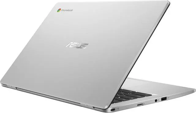 Alt view image 10 of 20 - ASUS C424MA 14 4GB, 64GB Chromebook; 14" Full HD, Intel Celeron N4020, 4GB RAM, 64GB eMMC, Silver, Chrome OS, C424MA-WH44F