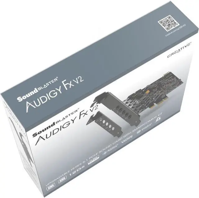 Alt view image 7 of 8 - Creative Sound Blaster Audigy Fx V2 Upgradable Hi-res PCI-e Sound Card with 5.1 Discrete and Virtual Surround, Scout Mode, SmartComms Kit for PC