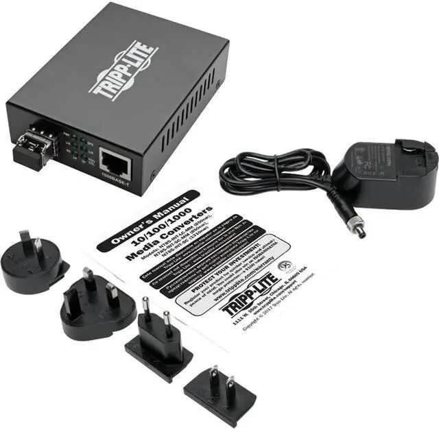 Alt view image 2 of 8 - Tripp Lite Gigabit Multimode Fiber to Ethernet Media Converter N785INTLCMM