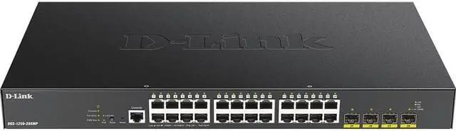 Alt view image 8 of 16 - D-Link 28-Port 10-Gigabit Smart Managed PoE Switch DGS125028XMP6KV
