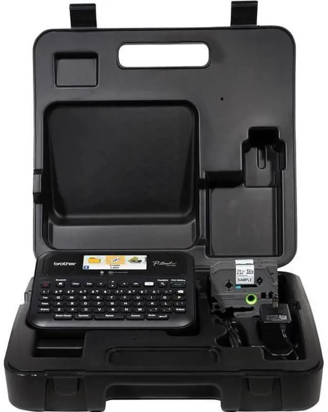 Alt view image 2 of 20 - Brother P-touch Business Professional Connected Label Maker with Case PTD610BTVP