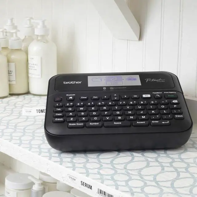 Alt view image 8 of 20 - Brother P-touch Business Professional Connected Label Maker with Case PTD610BTVP