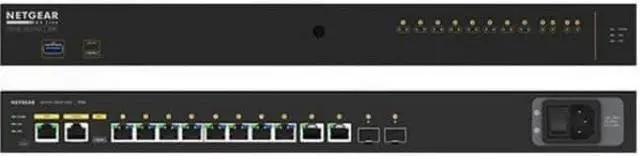 Alt view image 7 of 9 - Netgear AV Line M4250-10G2F-PoE+ Ethernet Switch - 10 Ports - Manageable - Gigabit Ethernet - 1000Base-T, 1000Base-X - 3 Layer Supported - Modular - 2 SFP Slots - Power Supply - 125 W PoE Budget - Opt