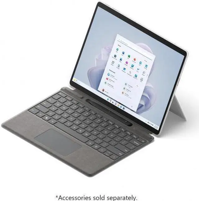 Alt view image 2 of 18 - Microsoft Surface Pro 9 with 5G - Microsoft SQ3 - 16GB RAM - 512GB SSD - 13" 120Hz Touchscreen - Windows 11 Home on ARM - RYI-00001 - Platinum