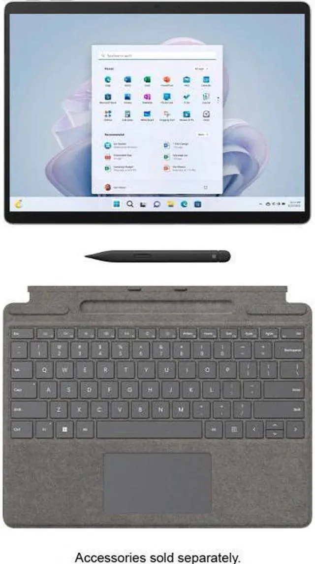 Alt view image 9 of 20 - Microsoft Surface Pro 9 - Intel Core i5-1235U - 8GB RAM - 256GB SSD - 13" 120Hz Touchscreen - Windows 11 Home - Intel Evo Platform - QEZ-00001 - Platinum