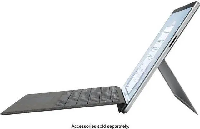Alt view image 10 of 20 - Microsoft Surface Pro 9 - Intel Core i5-1235U - 8GB RAM - 256GB SSD - 13" 120Hz Touchscreen - Windows 11 Home - Intel Evo Platform - QEZ-00001 - Platinum