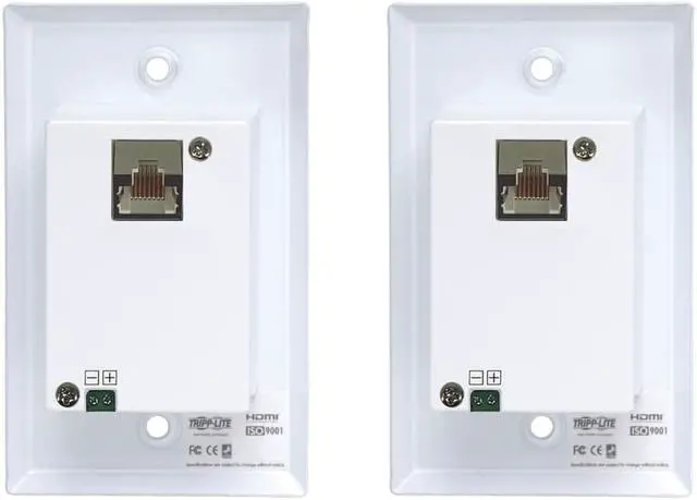 Alt view image 7 of 12 - Tripp Lite HDMI Over Cat6 Extender Kit Wallplate Transmitter Receiver B127A1A1
